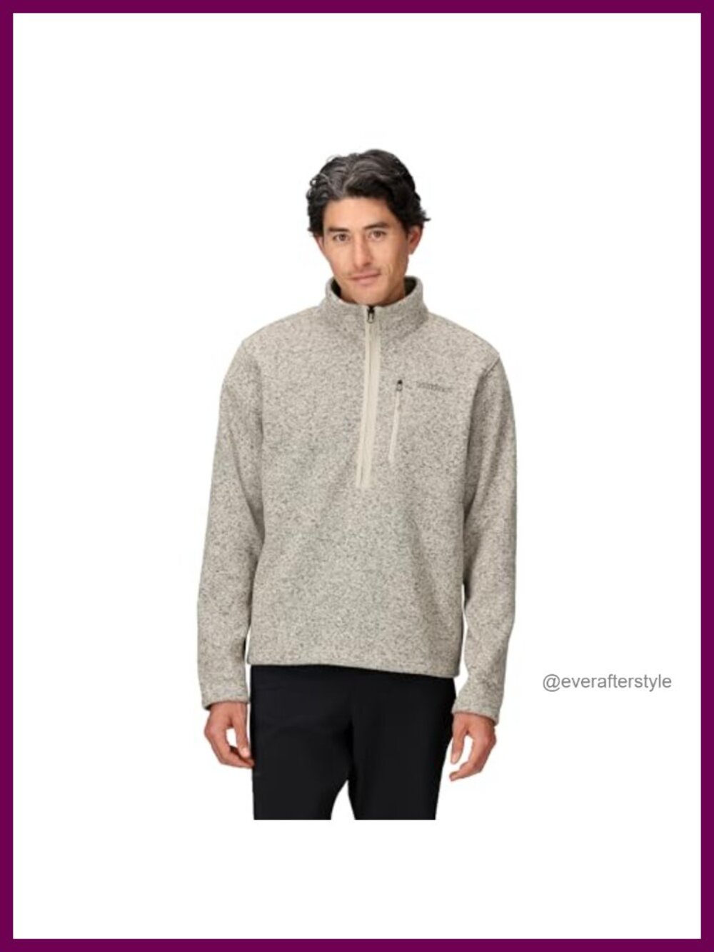 Marmot Men's Drop Line Half Zip Fleece Pullover Jacket Lightweight Layering